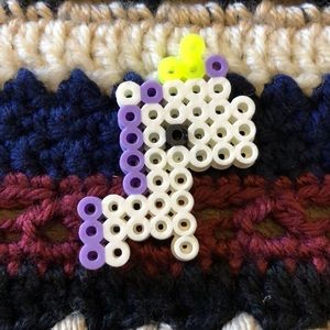 Small Cute Unicorn Perler Magnet